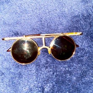 Tinted Round Lens Flip Glasses